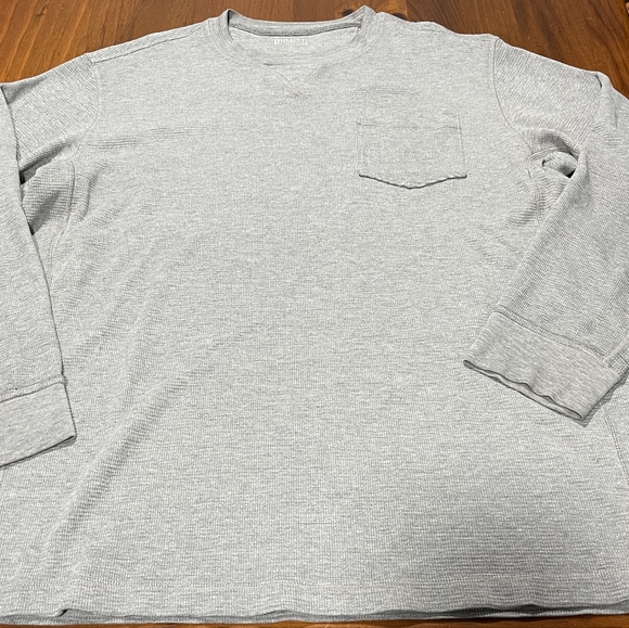 Duluth Trading Co Other - Duluth Trading Men's Gray Thermal Long Sleeve Crewneck Pocket Shirt Size XL‎